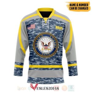 US Navy Recruiting Personalized Hockey Jersey, Trending Gifts For Fans - Vesles2014s