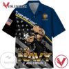 US Navy Veteran And Proud Hawaiian Graphic Print Short Sleeve Hawaiian Casual Shirt Vesles2014S