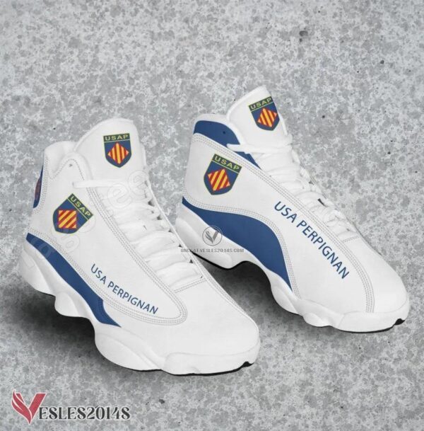USA Perpignan Logo Air Jordan 13 Shoes, Best Sneaker Gifts For Fans - Vesles2014s