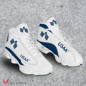 USAA Logo Air Jordan 13 Shoes, Best Sneaker Gifts For Fans - Vesles2014s