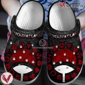 Uchiha Clan Naruto Anime Cartoon Crocs Crocband Clogs Shoes Comfortable For Men Women and Kids, Unique Gift From  Vesles2014S