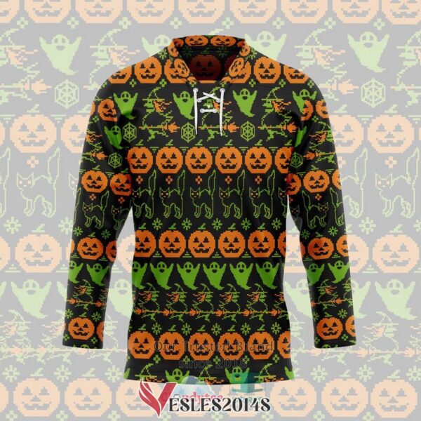 Ugly Halloween Hockey Jersey, Trending Gifts For Fans - Vesles2014s 2