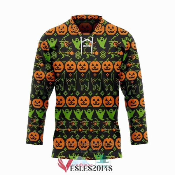 Ugly Halloween Hockey Jersey, Trending Gifts For Fans - Vesles2014s