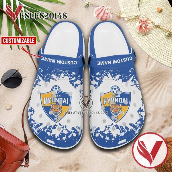 Ulsan Hyundai Logo Custom Crocs Shoes For Men And Women, Unique Clogs Shoes For Fans - Vesles2014S 1
