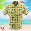 Ultimate Roster Super Smash Bros Hawaiian Button Up Shirt, Perfect Gifts For Anime Lovers - Vesles2014S