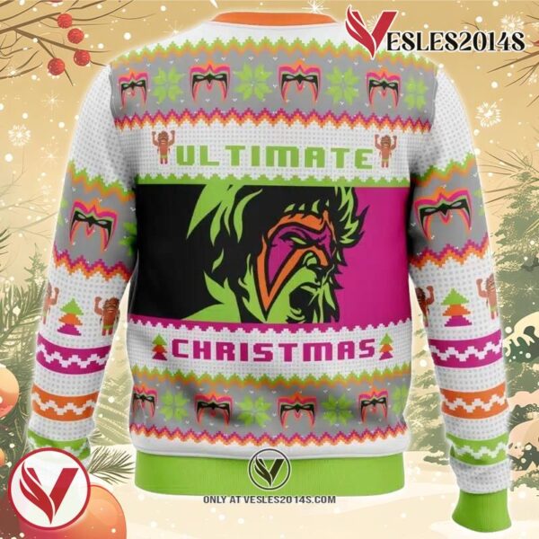 Ultimate Warrior Christmas Pro Wrestling Ugly Christmas Sweater, Unique Christmas Gift For Fans - Vesles2014S 1