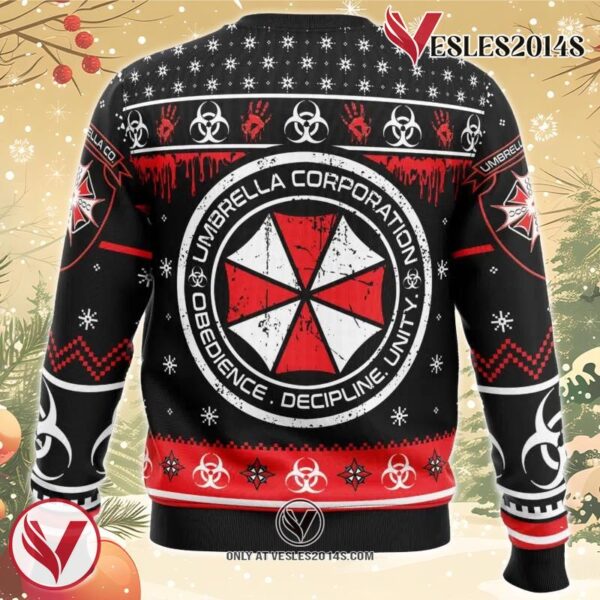Umbrella Co. Resident Evil Ugly Christmas Sweater, Unique Christmas Gift For Fans - Vesles2014S 1