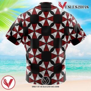Umbrella Corporation Resident Evil Hawaiian Button Up Shirt, Perfect Gifts For Anime Lovers - Vesles2014S 1