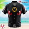 Umbreon Face Pokemon Hawaiian Button Up Shirt, Perfect Gifts For Anime Lovers - Vesles2014S