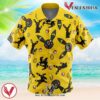 Umbreon Pattern Pokemon Hawaiian Button Up Shirt, Perfect Gifts For Anime Lovers - Vesles2014S