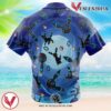 Umbreon Shiny Pattern Pokemon Hawaiian Button Up Shirt, Perfect Gifts For Anime Lovers - Vesles2014S