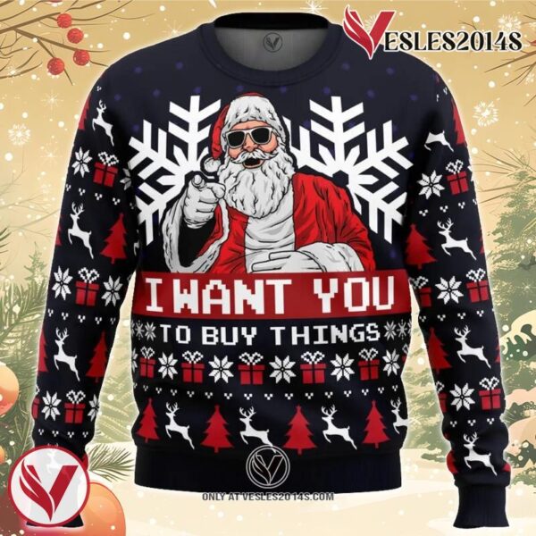 Uncle Santa Claus Ugly Christmas Sweater, Unique Christmas Gift For Fans - Vesles2014S