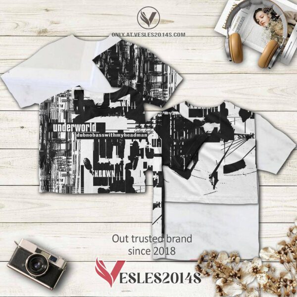 Underworld Dubnobasswithmyheadman black Album 3D T-Shirt, Perfect Gifts For Music Lovers - Vesles2014S