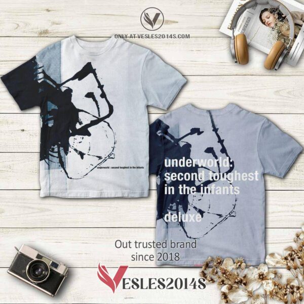 Underworld-Second Toughest in the Infants Album Grey 3D Shirt, Perfect Gifts For Music Lovers - Vesles2014S