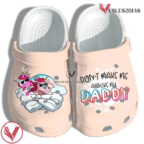 Unicorn Muscle Shoes For Daughter Dadacorn Crocband Clogs, Unique Gift From  Vesles2014S