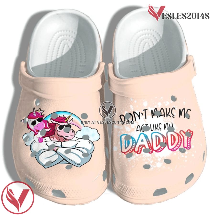 Unicorn Muscle Shoes For Daughter Dadacorn Crocband Clogs, Unique Gift From  Vesles2014S
