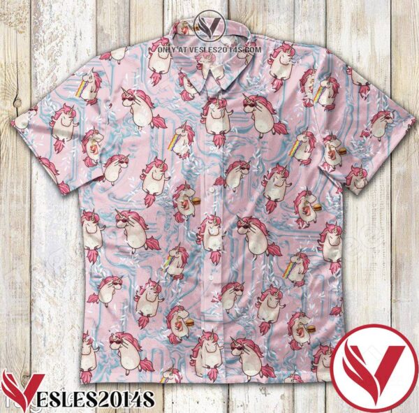 Unicorn Pink Hawaiian Shirt, Unique Gifts For Friends - Vesles2014S 1