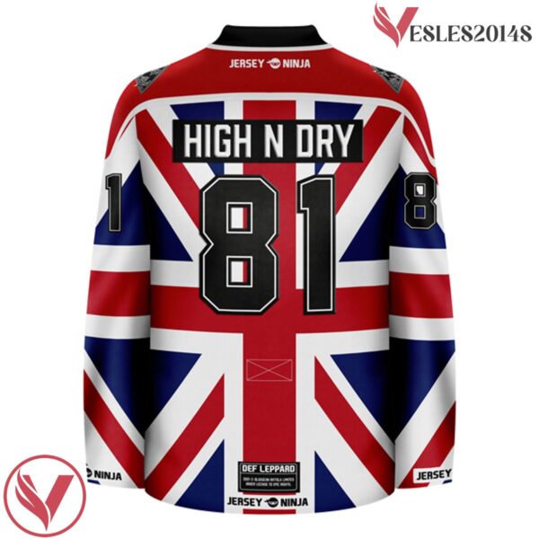 Union Jack Def Leppard Ice Hockey Jersey - Vesles2014S 3