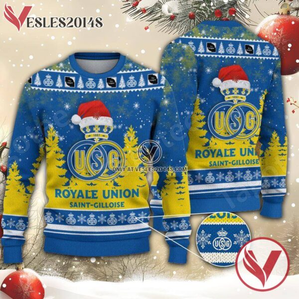 Union Saint-Gilloise Sport Ugly Christmas Sweater, Unique Gifts For Fans - Vesles2014aS 1