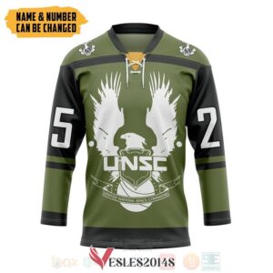 United Nations Security Council Halo Infinite Personalized Hockey Jersey, Trending Gifts For Fans - Vesles2014s
