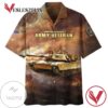United States Army Veteran Hawaiian Graphic Print Short Sleeve Hawaiian Casual Shirt Vesles2014S