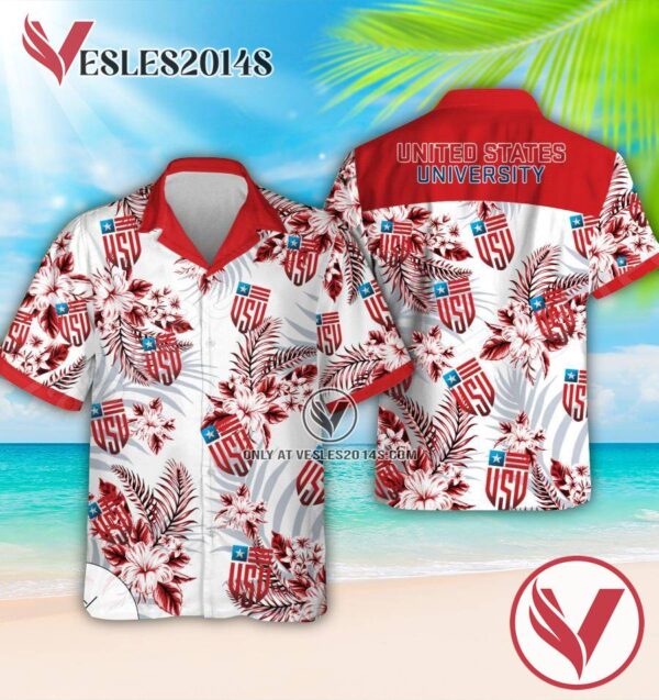 United States University Logo Short Sleeve Shirt, Perfect Gifts Idea In Holiday - Vesles2014S