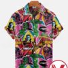 Universal Monsters Poster Mash Unisex Halloween Hawaiian Shirt, Unique Gifts For Friends - Vesles2014S 1