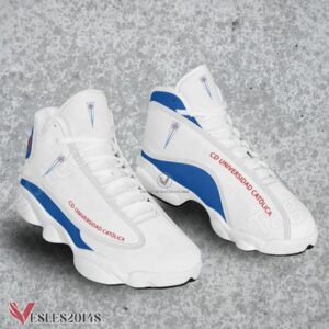 Universidad Catolica Logo Air Jordan 13 Shoes, Best Sneaker Gifts For Fans - Vesles2014s