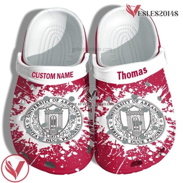 University Of Arkansas Graduation Gifts Croc Shoes Customize- Admission Gift Shoes, Unique Gift From  Vesles2014S