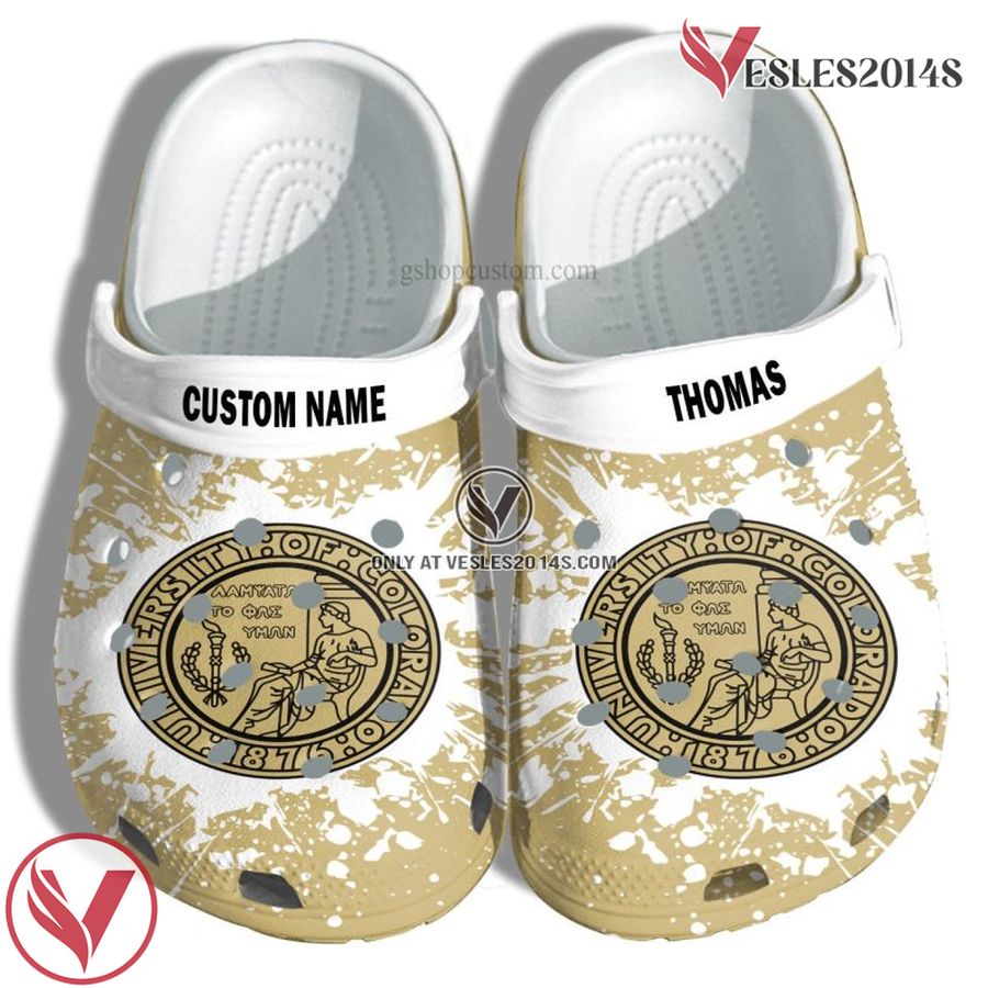 University Of Colorado Boulder Graduation Gifts Croc Shoes Customize- Admission Gift Shoes, Unique Gift From  Vesles2014S