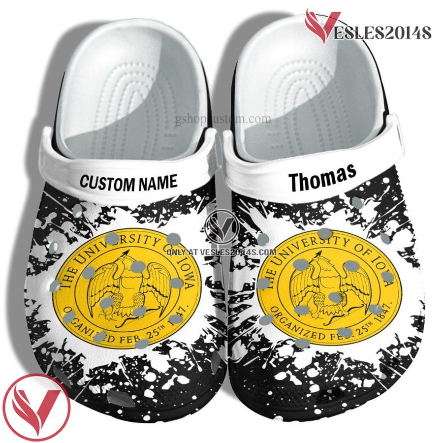 University Of Iowa Graduation Gifts Croc Shoes Customize- Admission Gift Shoes, Unique Gift From  Vesles2014S