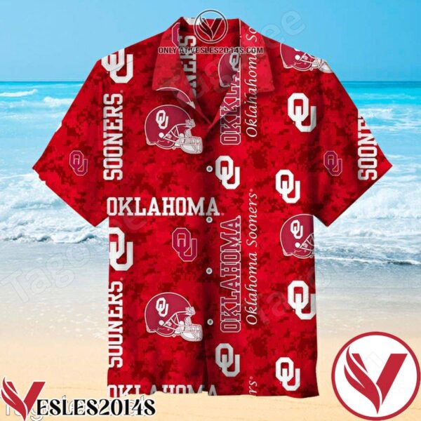 University Of Oklahoma Vintage Red Hawaiian Shirt, Unique Gifts For Friends - Vesles2014S 1