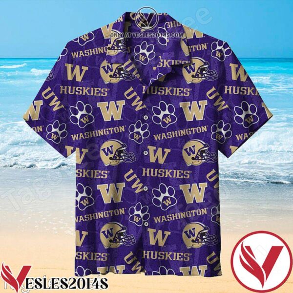 University Of Washington Vintage Purple Hawaiian Shirt, Unique Gifts For Friends - Vesles2014S 1