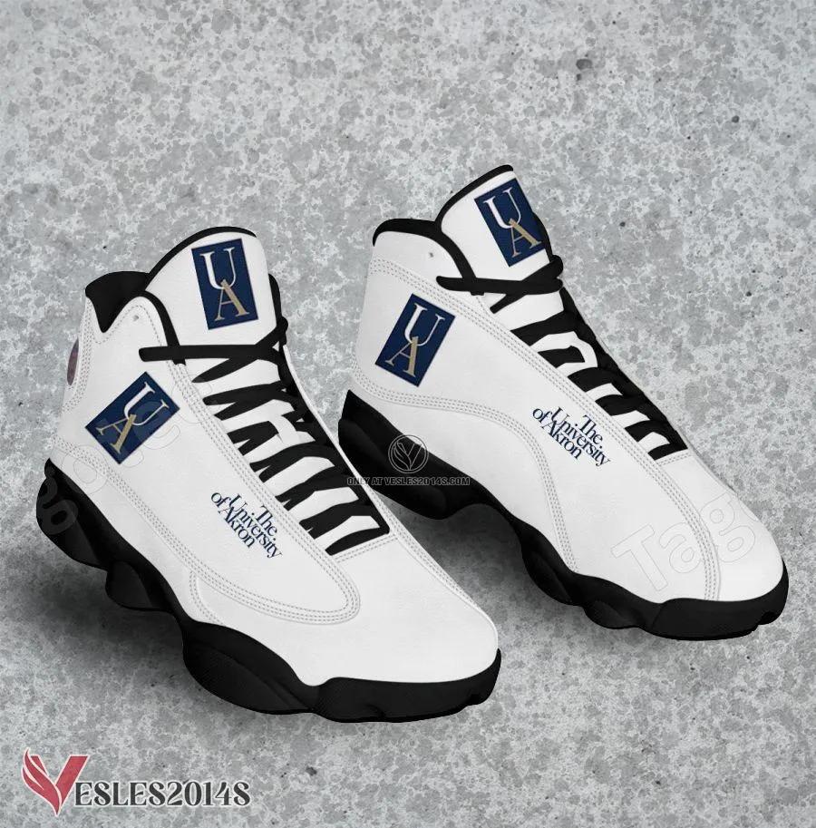 University of Akron Logo Air Jordan 13 Shoes, Best Sneaker Gifts For Fans - Vesles2014s 1