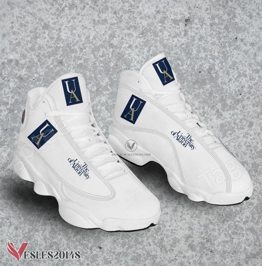 University of Akron Logo Air Jordan 13 Shoes, Best Sneaker Gifts For Fans - Vesles2014s
