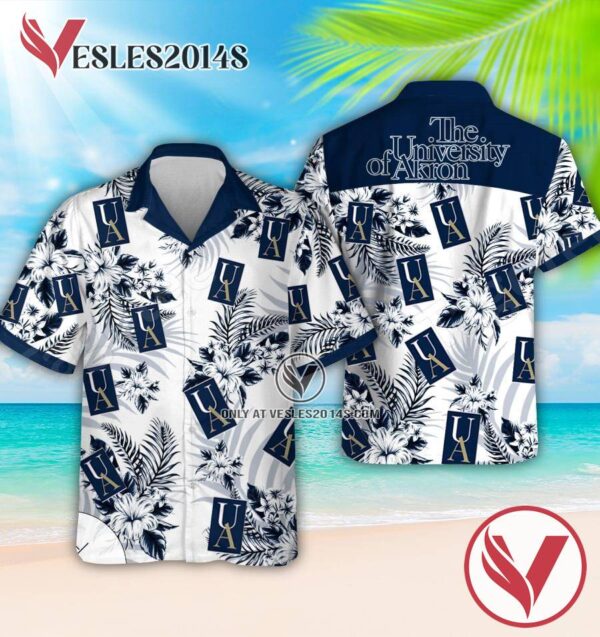 University of Akron Logo Hawaiian Suit, Unique Outfit For Fans - Vesles2014S