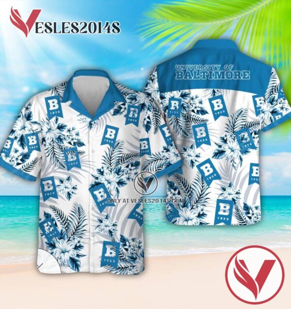 University of Baltimore Logo Aloha Summer Shirt, Perfect Gifts Idea In Holiday - Vesles2014S