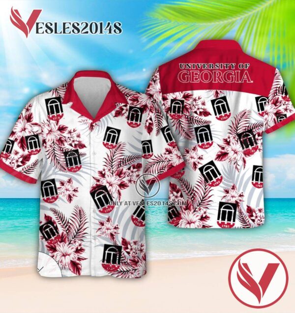 University of Georgia Hawaiian Suit, Unique Outfit For Fans - Vesles2014S