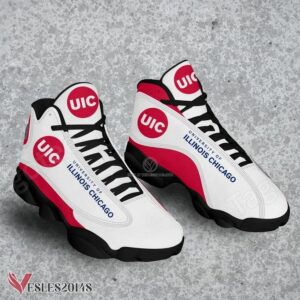 University of Illinois Chicago Air Jordan 13 Shoes, Best Sneaker Gifts For Fans - Vesles2014s