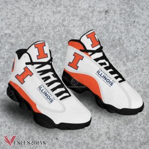 University of Illinois Urbana-Champaign Air Jordan 13 Shoes, Best Sneaker Gifts For Fans - Vesles2014s
