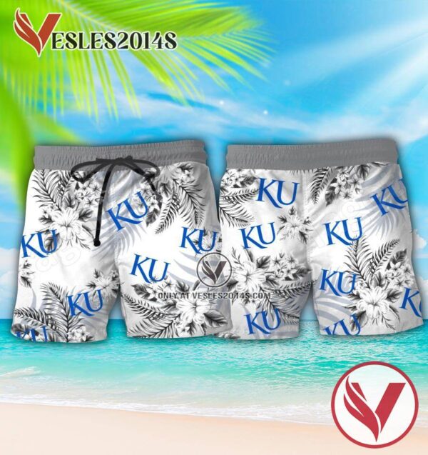 University of Kansas Logo Beach Shirts, Shorts, Perfect Gifts Idea In Holiday - Vesles2014S 1