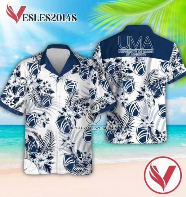 University of Maine at Augusta Logo Aloha Summer Shirt, Perfect Gifts Idea In Holiday - Vesles2014S