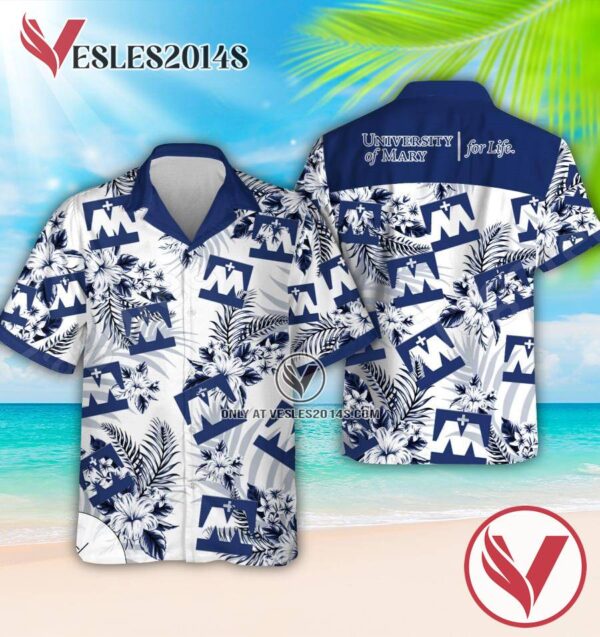 University of Mary Logo Hawaiian Shirt, Perfect Gifts Idea In Holiday - Vesles2014S