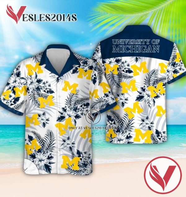 University of Michigan Hawaiian Suit, Unique Outfit For Fans - Vesles2014S