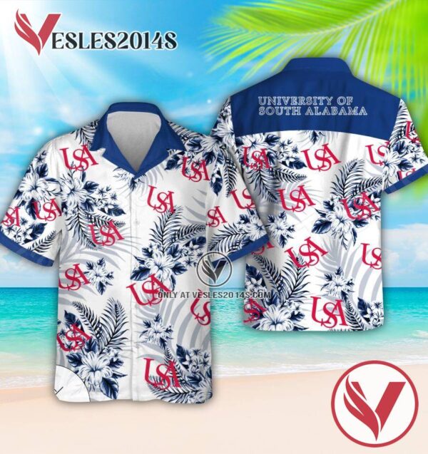 University of South Alabama Logo Short Sleeve Shirt, Perfect Gifts Idea In Holiday - Vesles2014S