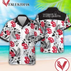 University of South Dakota Short Sleeve Shirt, Summer Shorts, Perfect Gifts Idea In Holiday - Vesles2014S