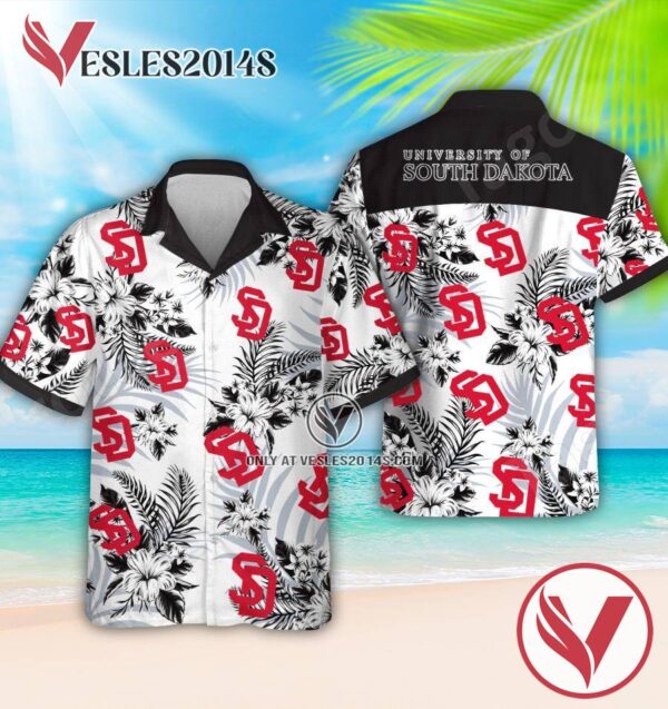 University of South Dakota Short Sleeve Shirt, Summer Shorts, Perfect Gifts Idea In Holiday - Vesles2014S