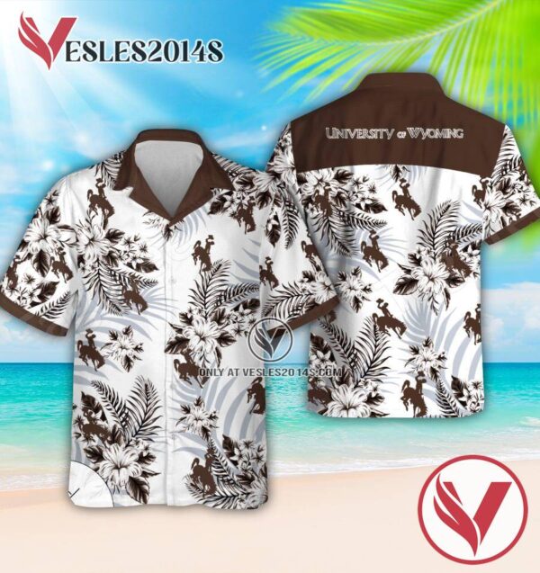 University of Wyoming Short Sleeve Aloha Combo Hawaiian, Best Outfit For Holiday - Vesles2014S