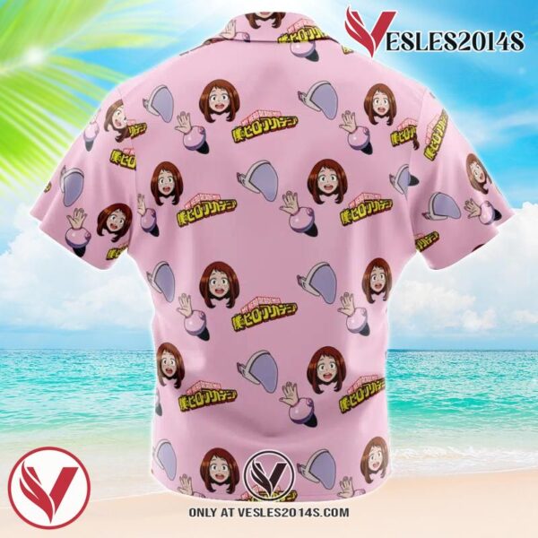 Uraraka Ochako My Hero Academia Hawaiian Button Up Shirt, Perfect Gifts For Anime Lovers - Vesles2014S 1