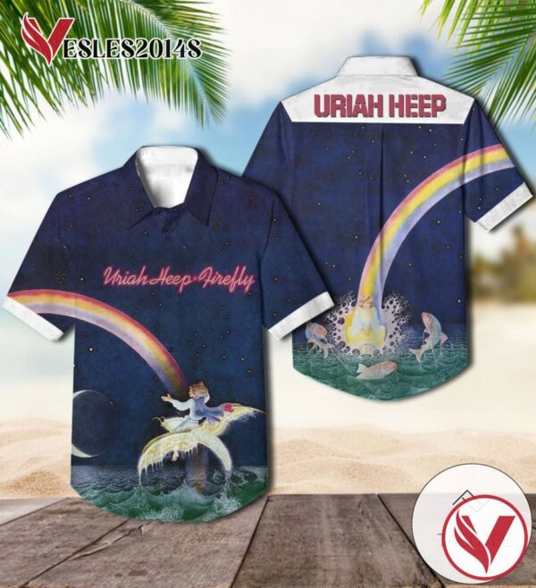 Uriah Heep Firefly Album Cover Hawaiian Shirt, Best Gift For Music Lovers Vesles2014S